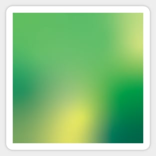 Natural Green and Yellow Gradient Sticker